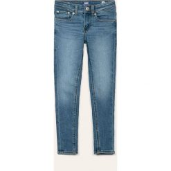 Jack & Jones - Jeansy dziecięce Liam 128-176 cm. Niebieskie spodnie chłopięce Jack & Jones, bez wzorów, z elastanu. Za 129,90 zł.
