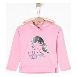 S.Oliver Bluza Dziewczęca 116 - 122 Różowy. Różowe bluzy dziewczęce marki S.Oliver, z nadrukiem, z kapturem. Za 119,00 zł.