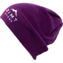 Czapka "Zetaz" w kolorze fioletowym. Fioletowe czapki zimowe damskie marki Zimtstern, z aplikacjami, z dzianiny. W wyprzedaży za 56,95 zł.