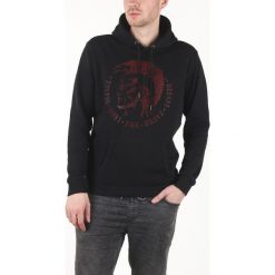 Diesel S-Agnes-New Bluza Czarny. Czarne bluzy męskie Diesel, s, z nadrukiem, z bawełny, bez kołnierzyka, bez rękawów, bez kaptura. Za 233,95 zł.