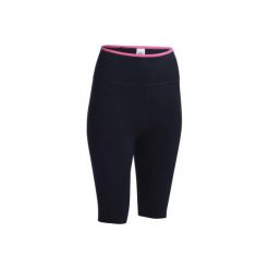 Spodenki fitness typu "sauna" damskie. Czarne spodenki i szorty męskie marki DOMYOS, s, z elastanu, na fitness i siłownię. W wyprzedaży za 49,99 zł.