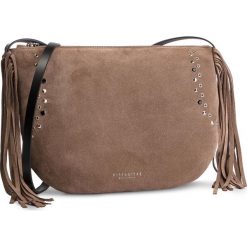 Torba HISPANITAS - BI87799 Topo. Pomarańczowe listonoszki damskie Hispanitas, na co dzień, bez wzorów, ze skóry, eleganckie, bez dodatków. W wyprzedaży za 399,00 zł.