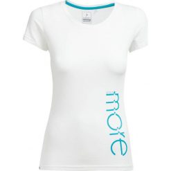 T-shirt damski TSD601 - biały - Outhorn. Białe bluzki damskie marki Outhorn, z bawełny, klasyczne. W wyprzedaży za 24,99 zł.