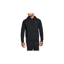 Bluzy Under Armour Rival Fleece Po Hoodie 1320736-001. Czarne bluzy męskie Under Armour, s, bez wzorów, bez kołnierzyka, bez rękawów, bez kaptura. Za 179,99 zł.
