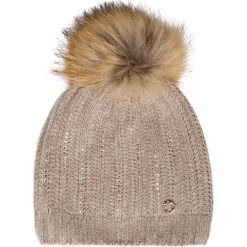 Czapka GRANADILLA CASHMERE SWAROVSKI. Brązowe czapki damskie Granadilla, na zimę, bez wzorów, z wełny. W wyprzedaży za 424,00 zł.