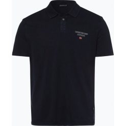 Napapijri - Męska koszulka polo, niebieski. Niebieskie koszulki męskie Napapijri, xl, z nadrukiem, z bawełny, bez rękawów. Za 259,95 zł.