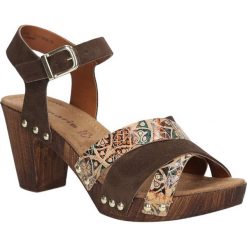 Sandały brązowe skórzane Tamaris 1-28356-28. Brązowe sandały damskie Tamaris. Za 179,99 zł.