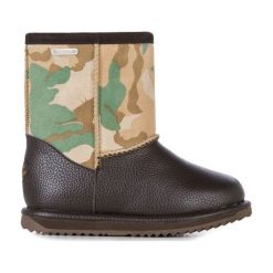 Emu Śniegowce dziecięce Commando Trigg Olive Camo. Zielone śniegowce chłopięce EMU, bez zapięcia. Za 350,00 zł.