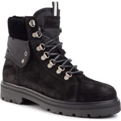 Trapery TOMMY JEANS - Reflective Detail Lace Up Boot EN0EN00625 Black 990. Czarne trapery damskie Tommy Jeans, z jeansu, bez obcasa, bez zapięcia. W wyprzedaży za 419,00 zł.