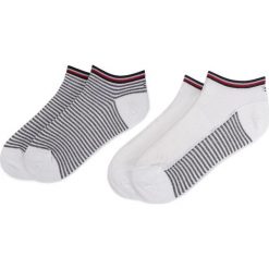 Zestaw 2 par niskich skarpet damskich TOMMY HILFIGER - 393002001 White 300. Szare skarpetki damskie TOMMY HILFIGER, bez wzorów, z bawełny. Za 39,99 zł.