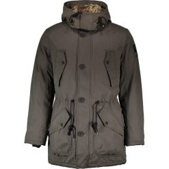 Parki męskie: Parka zimowa w kolorze szarym