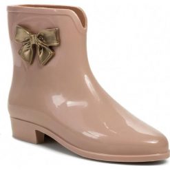 Buty zimowe damskie: Kalosze MEL BY MELISSA – Mel Pop Bow Sp Ad 32051 Beige/Gold 51866
