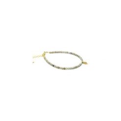 Bransoletka Labladoryt Holo złoto. Szare bransoletki damskie na nogę Brazi druse jewelry, srebrne. Za 180,00 zł.