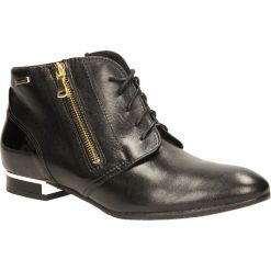 BOTKI LAURA MESSI 1039. Szare botki damskie marki Laura Messi, bez obcasa, bez zapięcia. Za 119,99 zł.