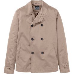 Kurtka bosmanka Regular Fit bonprix beżowy. Brązowe płaszcze męskie bonprix, m, bez wzorów, bez kaptura. Za 239,99 zł.