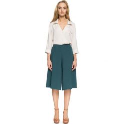 Zielone Stylowe Spodnie Typu Kuloty. Spodnie damskie Molly.pl. Za 124,90 zł.