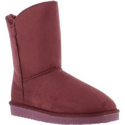 Buty zimowe damskie: Zimowe botki „Ocean” w kolorze bordowym