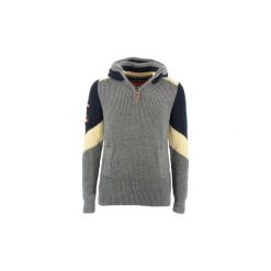 Swetry Superdry SUPER SKI CHEVRON HOOD. Szare swetry męskie Superdry, xl, bez wzorów, bez kołnierzyka, bez kaptura. Za 464,79 zł.