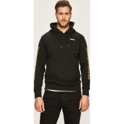Levi's - Bluza. Czarne bluzy męskie Levi's®, s, z nadrukiem, z bawełny, z kapturem, bez rękawów, z kapturem. W wyprzedaży za 159,90 zł.