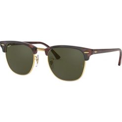 Ray-Ban - Okulary Clubmaster. Pomarańczowe okulary przeciwsłoneczne męskie Ray-Ban, z acetatu. W wyprzedaży za 399,90 zł.