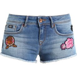 Bermudy damskie: Superdry HOT Szorty jeansowe blue