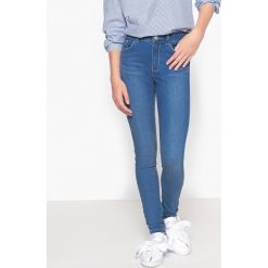 Jeansy superskinny 10-16 lat. Szare jeansy dziewczęce marki La Redoute Collections, z bawełny, z standardowym stanem. Za 88,16 zł.