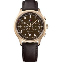 Tommy Hilfiger - Zegarek 1791387. Brązowe zegarki męskie TOMMY HILFIGER, szklane. Za 539,90 zł.