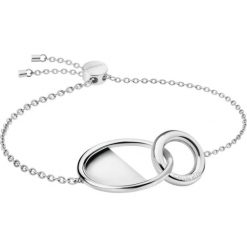 Calvin Klein Bransoletka Srebrny. Szare bransoletki damskie Calvin Klein, z materiału, srebrne. Za 273,95 zł.