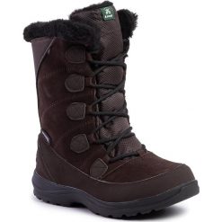 Śniegowce KAMIK - Icelyns O WK2165 Dark Brown. Pomarańczowe kozaki damskie Kamik, ze skóry, bez obcasa, bez zapięcia. W wyprzedaży za 289,00 zł.