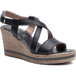 Sandały LASOCKI - M064 Black. Czarne klapki damskie Lasocki, bez wzorów, ze skóry, bez obcasa, na obcasie. Za 159,99 zł.