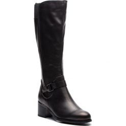 Kozaki KAZAR - Dina 34092-02-00 Black. Czarne kozaki damskie Kazar, z gumy, na wysokim obcasie. Za 869,00 zł.