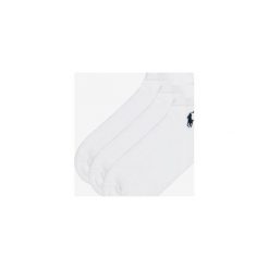 Polo Ralph Lauren 3-pack Skarpetki Biały. Białe skarpetki męskie Polo Ralph Lauren, bez wzorów, z elastanu. Za 88,95 zł.