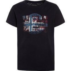 Napapijri SEY Tshirt z nadrukiem blu marine. Niebieskie t-shirty męskie z nadrukiem Napapijri, z bawełny. Za 169,00 zł.