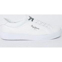 Pepe Jeans - Tenisówki. Szare tenisówki damskie Pepe Jeans, z jeansu. W wyprzedaży za 179,90 zł.