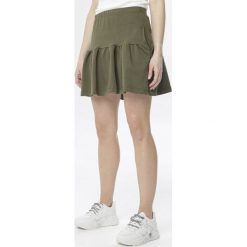 Khaki Spódnica Nasura. Brązowe spódniczki damskie Born2be, s, bez wzorów, mini. W wyprzedaży za 44,99 zł.