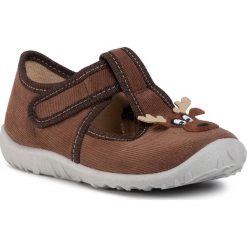 Kapcie SUPERFIT - 1-009256-3000 Braun. Pomarańczowe sandały chłopięce Superfit, z tworzywa sztucznego, bez zapięcia. Za 119,00 zł.