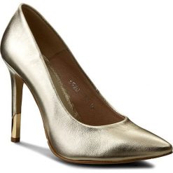 Szpilki BALDACCINI - 652000-3 Złoto Wł. Żółte szpilki marki Baldaccini, bez wzorów, ze skóry, eleganckie, bez obcasa, na obcasie, bez zapięcia. Za 259,00 zł.