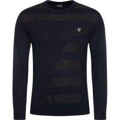 Sweter EA7 Emporio Armani 6GPMZ3 PM03Z 1578. Niebieskie swetry męskie EA7 Emporio Armani, xxl, bez wzorów, z wełny, klasyczne, z klasycznym kołnierzykiem, bez kaptura. W wyprzedaży za 539,00 zł.