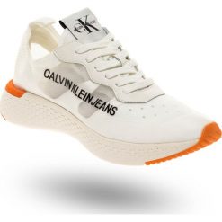 SNEAKERSY Calvin Klein Jeans. Białe sneakersy damskie Calvin Klein Jeans, na sznurówki. Za 350,00 zł.