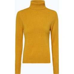 Franco Callegari - Damski sweter z wełny merino, żółty. Żółte golfy damskie Franco Callegari, l, z dzianiny. Za 229,95 zł.