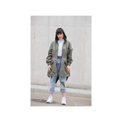 Kurtka / płaszcz typu parka khaki. Zielone kurtki damskie Rest_factory, xl, z aplikacjami, z tkaniny, bez kaptura. Za 349,00 zł.