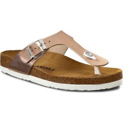 Japonki DR. BRINKMANN - 700994 Rose 42. Różowe klapki damskie Dr. Brinkmann, bez wzorów, ze skóry ekologicznej, bez obcasa. Za 129,00 zł.