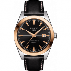 ZEGAREK TISSOT Gentleman T927.407.46.051.00. Różowe zegarki męskie TISSOT, złote. Za 5550,00 zł.