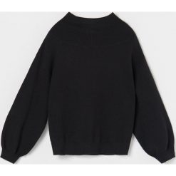 Sweter z baloniastymi rękawami - Szary. Szare swetry damskie Reserved, bez wzorów, bez rękawów, bez kaptura. Za 59,99 zł.