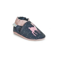 Kapcie niemowlęce Dziecko Robeez LITTLE FAWN. Niebieskie buciki niemowlęce Robeez, bez zapięcia. Za 149,00 zł.