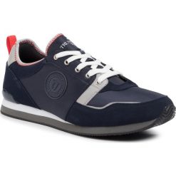 Sneakersy TRUSSARDI JEANS - 77A00245 U711. Niebieskie sneakersy męskie Trussardi Jeans, na co dzień, bez wzorów, z jeansu, bez zapięcia. W wyprzedaży za 379,00 zł.