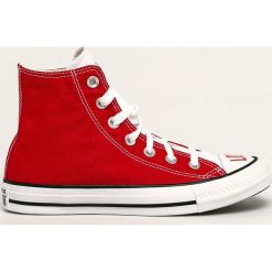 Converse - Trampki. Białe trampki i tenisówki damskie Converse, bez wzorów, z gumy, na sznurówki. W wyprzedaży za 239,90 zł.