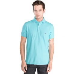 Tommy Hilfiger Polo Koszulka Niebieski. Niebieskie podkoszulki męskie s, z bawełny. Za 378,95 zł.