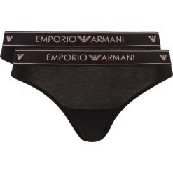 Emporio Armani 2-pack Spodenki Czarny. Czarne figi damskie Emporio Armani, xs, bez wzorów, z elastanu. Za 168,95 zł.