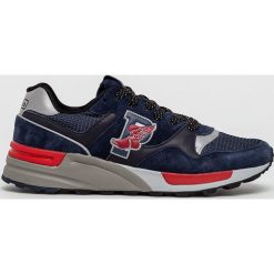 Polo Ralph Lauren - Buty. Niebieskie sneakersy męskie Polo Ralph Lauren, ze skóry, na sznurówki. W wyprzedaży za 449,90 zł.